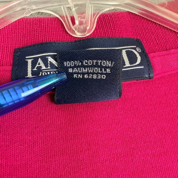 Lands End Mens XL Pink Polo Shirt Short Sleeve Collared Preppy Minimalist Casual - Picture 6 of 10